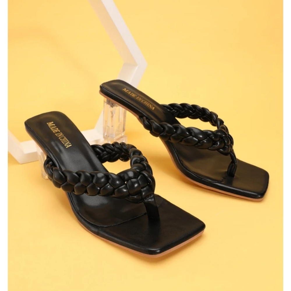 💋3 for $20💋 Braided Strap Square Toe Sandals